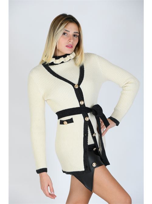 cardigan avorio LE VOLIERE | WW23M420IVORY